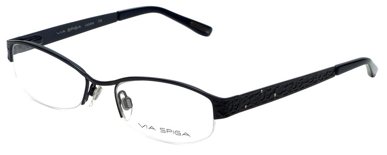 Via Spiga Designer Reading Glasses Luciana-770 in Navy 51mm