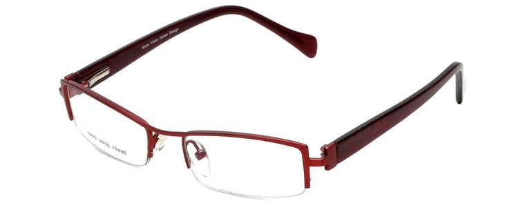 Moda Vision Designer Eyeglasses E3108-RED in Red 49mm :: Custom Left & Right Lens