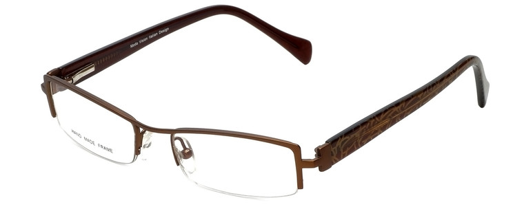 Moda Vision Designer Reading Glasses E3108-BRN in Brown 49mm