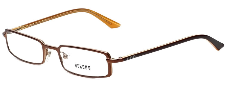 Versus by Versace Designer Eyeglasses 7068-1203 in Brown 49mm :: Custom Left & Right Lens