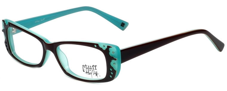Hilary Duff Designer Eyeglasses HD122372-041 in Brown Blue 50mm :: Rx Bi-Focal