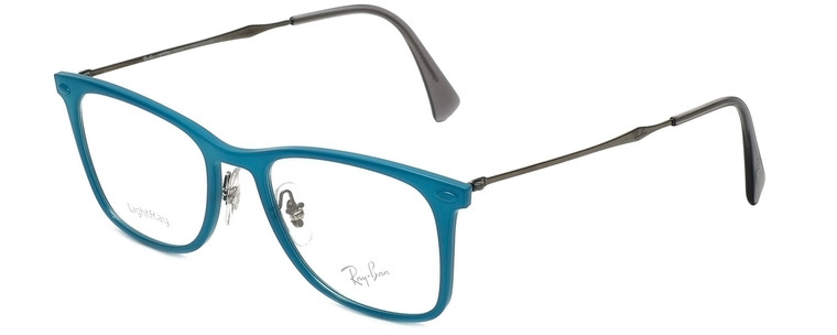 Ray-Ban Designer Eyeglasses RB7086-5640-49 in Blue 49mm :: Rx Single Vision