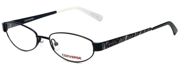 Converse Designer Eyeglasses Purr-BLK in Black 49mm :: Rx Bi-Focal