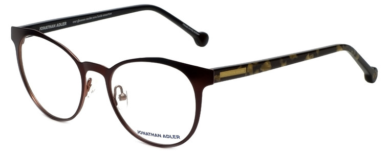Jonathan Adler Designer Eyeglasses JA105-Brown in Brown 51mm :: Custom Left & Right Lens