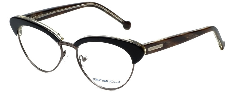 Jonathan Adler Designer Eyeglasses JA108-Black in Black 53mm :: Custom Left & Right Lens