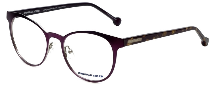 Jonathan Adler Designer Eyeglasses JA105-Purple in Purple 51mm :: Progressive