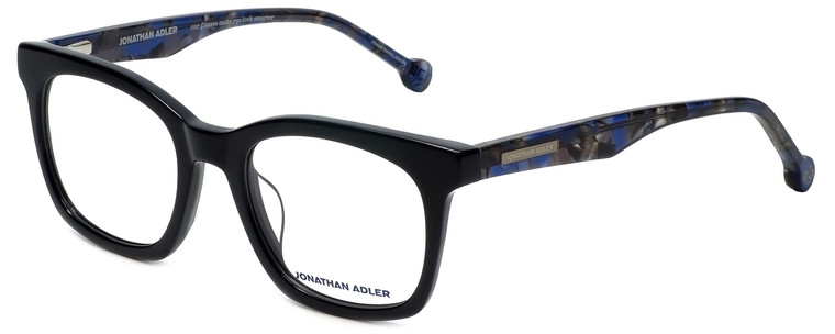 Jonathan Adler Designer Eyeglasses JA312-Black in Black 49mm :: Custom Left & Right Lens