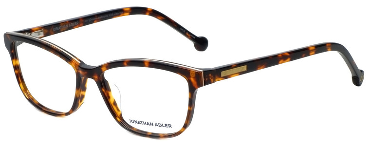 Jonathan Adler Designer Eyeglasses JA316-Tortoise in Tortoise 53mm :: Custom Left & Right Lens