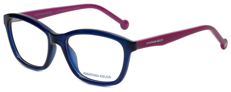 Jonathan Adler Designer Eyeglasses JA305-Navy in Navy 54mm :: Progressive