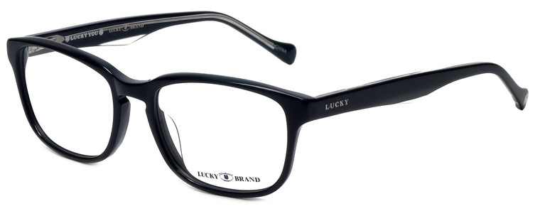 Lucky Brand Designer Eyeglasses Folklore-Black in Black 52mm :: Custom Left & Right Lens