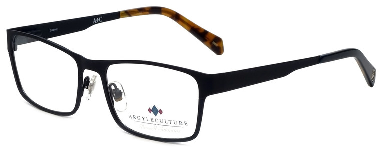 Argyleculture Designer Eyeglasses Calloway in Black Navy 55mm :: Rx Single Vision