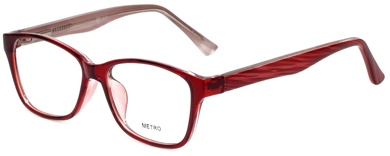 Metro Designer Eyeglasses Metro-23-Wine in Wine 47mm :: Rx Bi-Focal