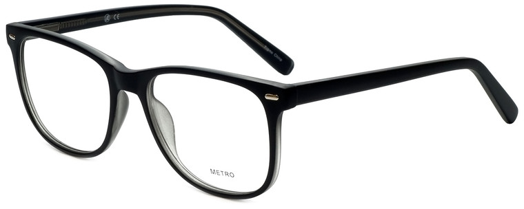 Metro Designer Reading Glasses Metro-35-Black-Crystal in Black Matte Crystal 53mm