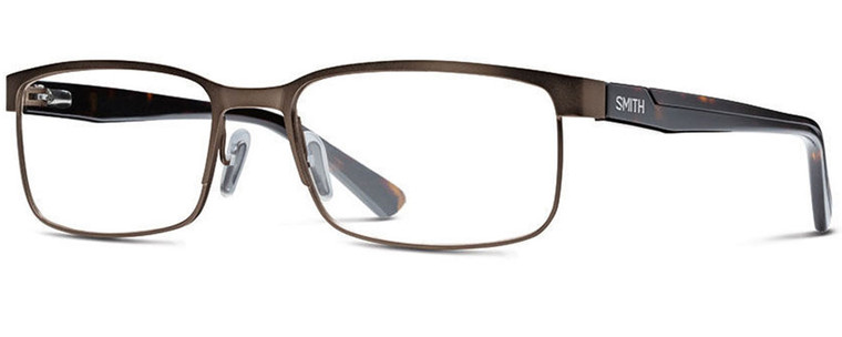 Smith Optics Designer Eyeglasses Sinclair in Bronze Havana 55mm :: Progressive