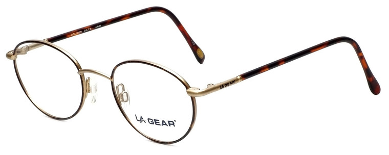 LA Gear Designer Reading Glasses Golden Gate in Amber 47mm