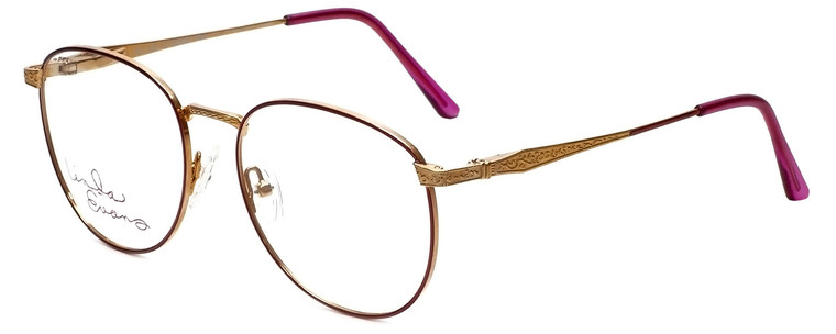 Linda Evans Designer Eyeglasses LE-169 in Burgundy 53mm :: Custom Left & Right Lens