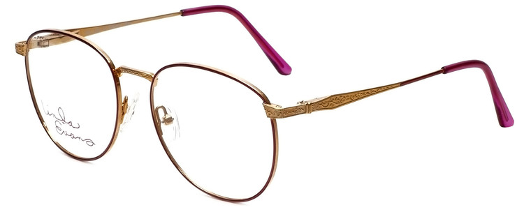 Linda Evans Designer Eyeglasses LE-169 in Burgundy 53mm :: Rx Single Vision