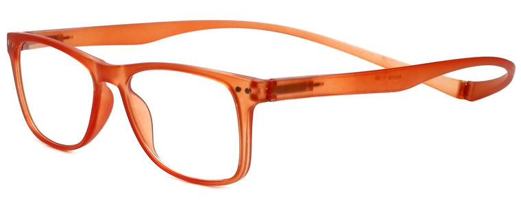 Magz Designer Eyeglasses Astoria in Orange 50mm :: Custom Left & Right Lens