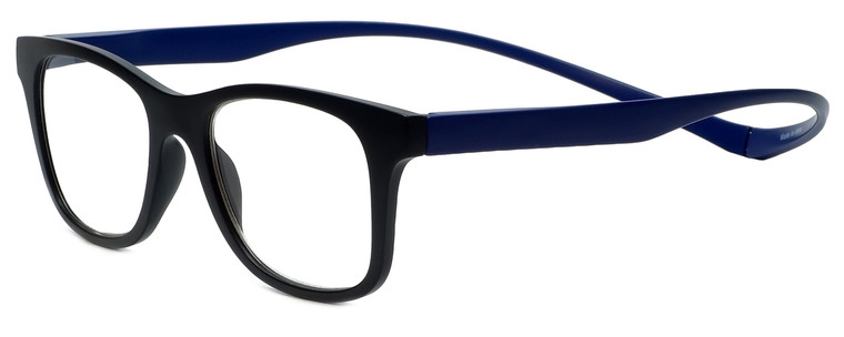 Magz Designer Eyeglasses Chelsea in Black Blue 50mm :: Progressive