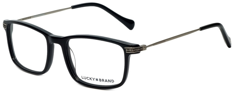 Lucky Brand Designer Eyeglasses D402-Black in Black 51mm :: Progressive