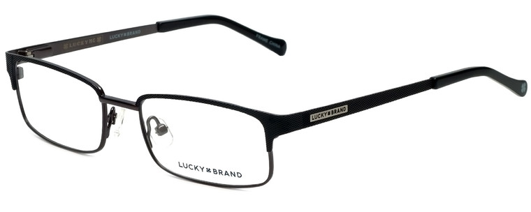 Lucky Brand Designer Eyeglasses D801-Black in Black 49mm :: Progressive