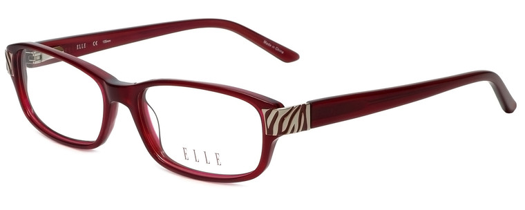 Elle Designer Eyeglasses EL13383-RE in Red 52mm :: Custom Left & Right Lens