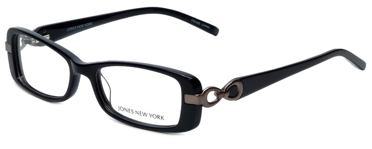 Jones New York Designer Eyeglasses J738 in Black 52mm :: Custom Left & Right Lens