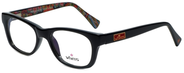 Whims Designer Eyeglasses TRO9141AK in Black 50mm :: Custom Left & Right Lens