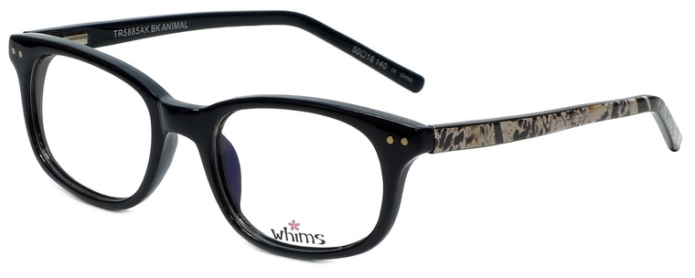 Whims Designer Eyeglasses TR5885AK in Black 50mm :: Rx Single Vision