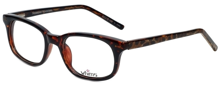 Whims Designer Eyeglasses TR5885AK in Tortoise 50mm :: Rx Single Vision