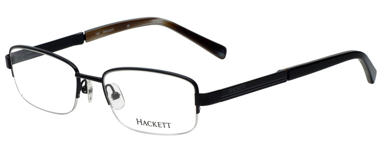 Hackett Designer Eyeglasses HEK1104-02 in Matte Black 54mm :: Custom Left & Right Lens