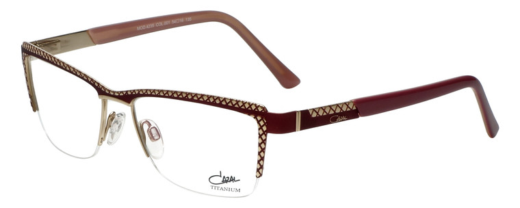 Cazal Designer Eyeglasses Cazal-4235-001 in Plum Gold 54mm :: Rx Bi-Focal