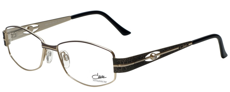 Cazal Designer Eyeglasses Cazal-1089-002 in Charcoal Gold 52mm :: Rx Single Vision