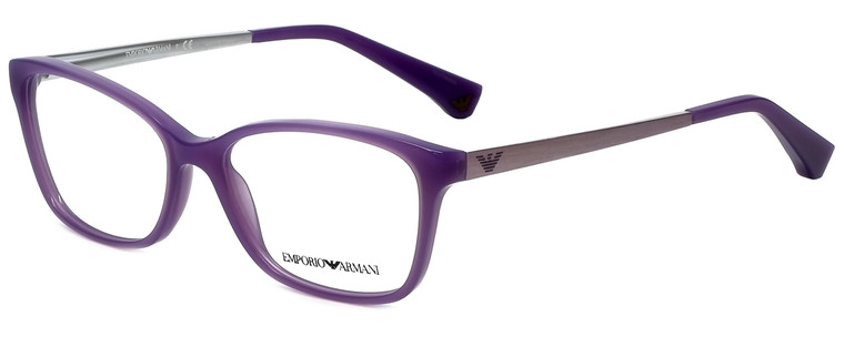 Emporio Armani Designer Reading Glasses EA3026-5128-52 in Pearl Lilac 52mm