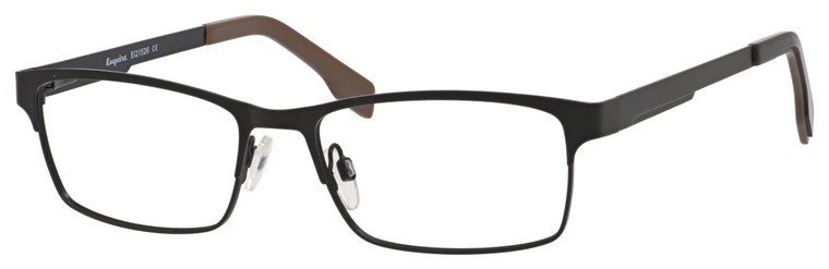 Esquire Designer Eyeglasses EQ1526-SBK in Satin Black 54mm :: Custom Left & Right Lens