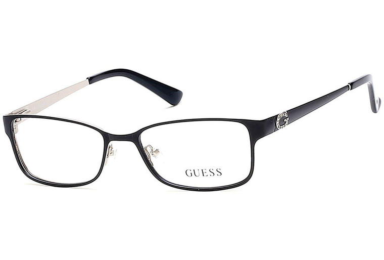 Guess Designer Reading Glasses GU2568-002 in Matte Black 52mm