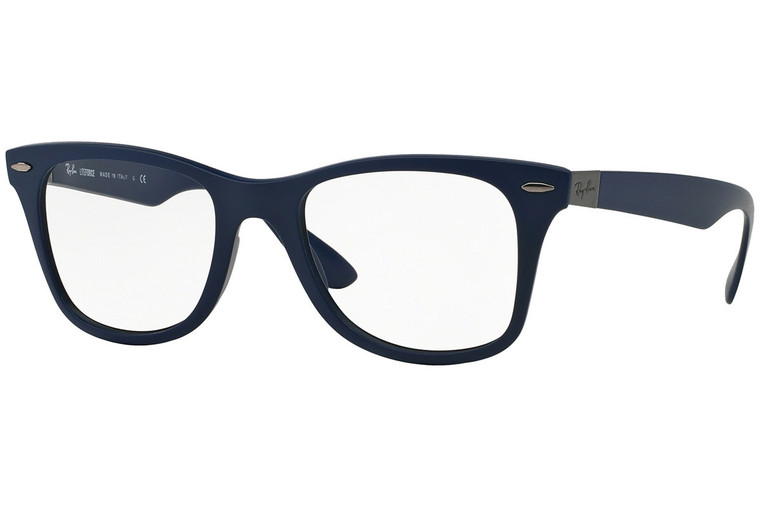 Ray Ban Prescription Eyeglasses RX7034-5439-50 Matte Dark Blue 50mm Custom Left&Right Lens