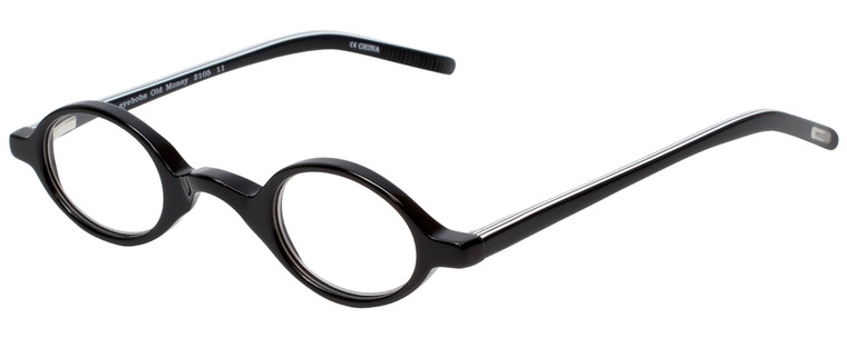 EyeBobs Old Money Designer Reading Eye Glasses 2105-11 in Black/Black-White Stripe 35mm