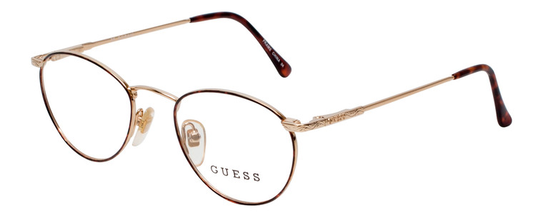 Guess Prescription Eyeglasses GU346 DA/YG 49mm Gloss Tortoise/Gold Custom Lens