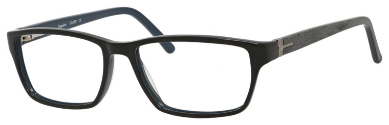 Esquire Designer Rectangle Frame Eyeglasses EQ1501 in Black/Blue-55mm