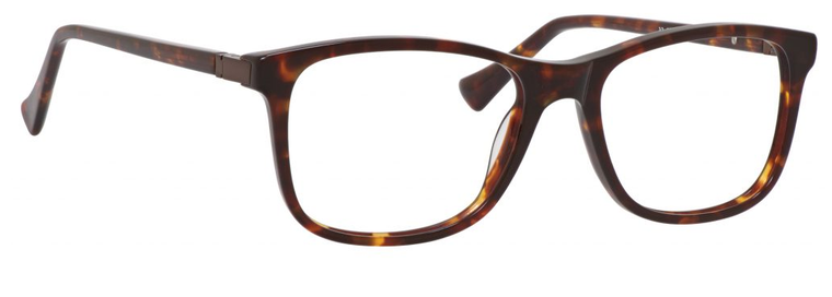 Esquire Designer Rectangular Frame Eyeglasses EQ1509 in Tortoise-54 mm Custom Lens