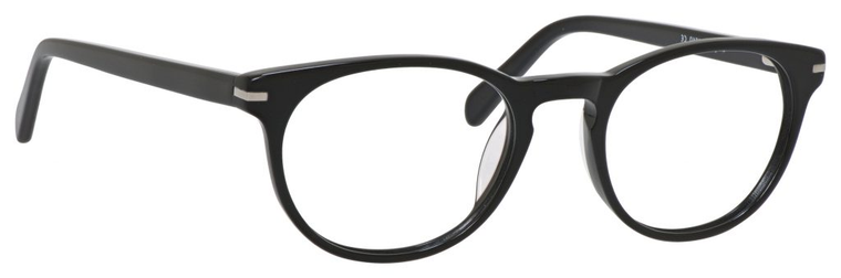 Esquire Designer Unisex Oval Frame Eyeglasses EQ1510 in Shiny Black-50 mm Progressive