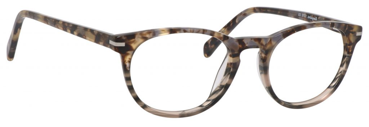 Esquire Designer Unisex Oval Frame Eyeglasses EQ1510 in Olive Amber-50 mmCustom Lens