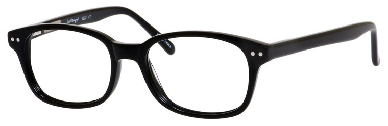 Ernest Hemingway H4602 Unisex Oval Frame Reading Eyeglasses in Black 50 mm