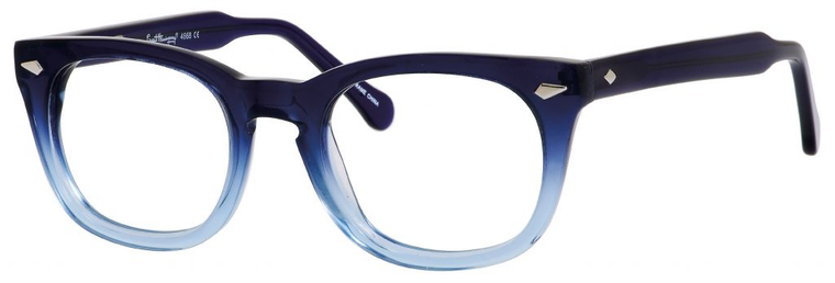 Profile View of Hemingway H4668 Unisex Blue Light Blocking Filter+A/R Lenses in Blue Fade 48 mm