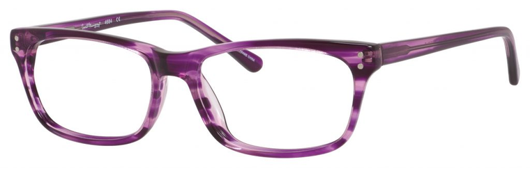 Ernest Hemingway H4684 Unisex Oval Reading Eyeglasses Purple 53 mm Custom Lens