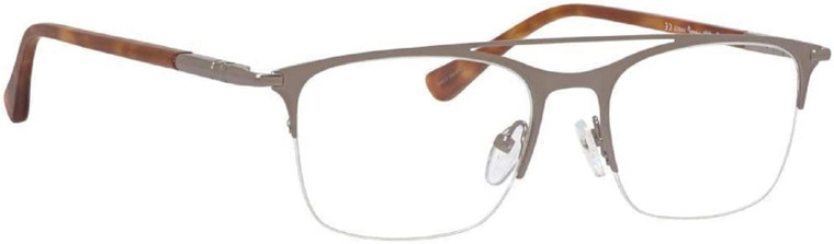 Ernest Hemingway Progressive Rx Eyeglasses H4813 Semi-Rimless Silver&Tortoise 52