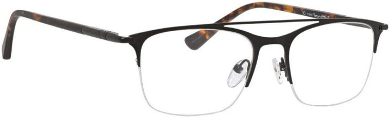 Ernest Hemingway Designer Reading Glasses H4813 Semi-Rimless Black&Tortoise 52mm