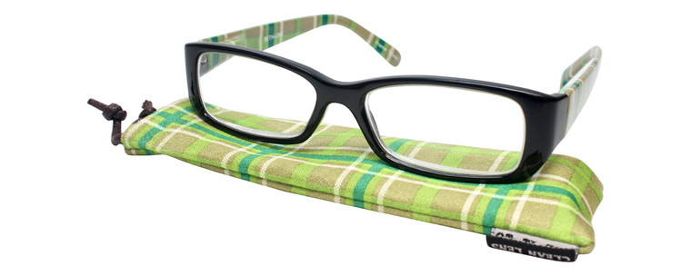 Calabria Beth Rectangular Designer Reading Glasses 50mm