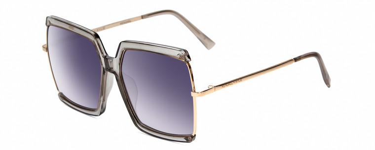Profile View of Kendall+Kylie KK5138CE KENDRA Women's Sunglasses in Grey Crystal Gold/Blue 58 mm